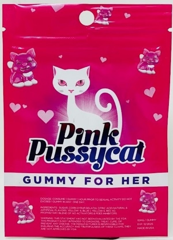 Pink Pussycat Gummy For Her Single Pack Adam And Lilith 